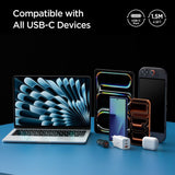 Cablu Spigen de date Essential EB10015CC (ACA10420), Incarcare rapida, Type-C, 100W, 5Gbps, E-Marker Chip, 1.5m, alb