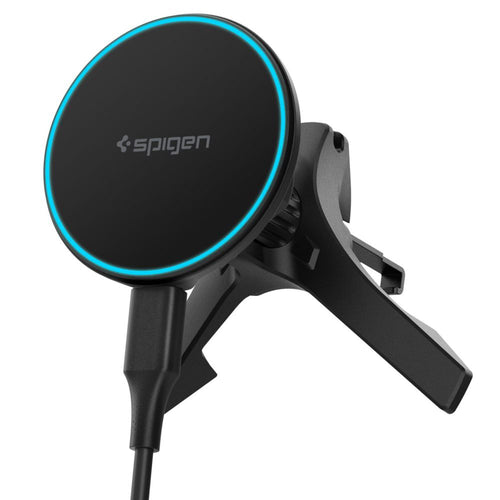 Suport auto Spigen cu Wireless Charging Essential EV15MAQ (ACP10513), negru