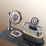 Incarcator wireless Yesido (DS37), Incarcare rapida, pentru iPhone, AirPods, Earbuds, Soft Night Light, 25W, negru