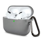 Husa casti pentru AirPods Pro 1/2, Techsuit Silicone Case Smooth Ultrathin Material, gri