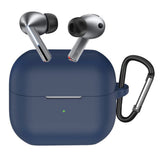 Husa pentru pentru Samsung Galaxy Buds 3 / 3 Pro / 3 FE, Smooth Ultrathin Material, Techsuit, bleumarin