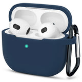Husa casti pentru AirPods 3, Techsuit Silicone Case Smooth Ultrathin Material Navy