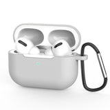Husa casti pentru AirPods Pro 3, Techsuit Silicone Case Smooth Ultrathin Material Light, gri