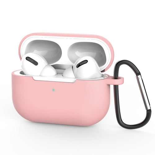 Husa casti pentru AirPods Pro 3, Techsuit Silicone Case Smooth Ultrathin Material Dark, roz