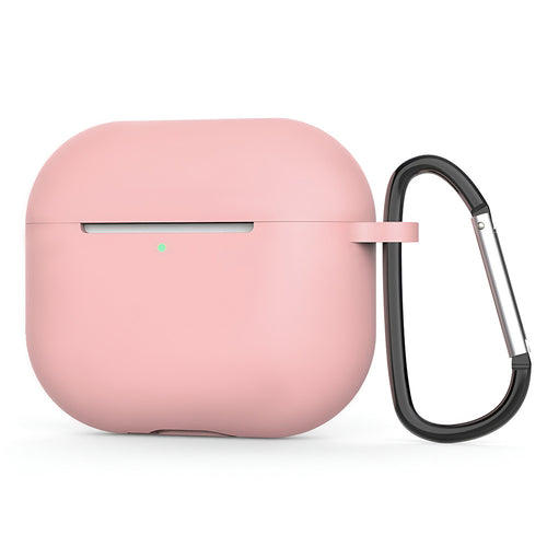 Husa casti pentru AirPods 4, Techsuit Silicone Case Smooth Ultrathin Material Dark, roz