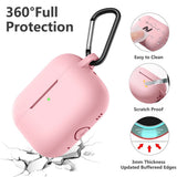 Husa casti pentru AirPods 4, Techsuit Silicone Case Smooth Ultrathin Material Bordeaux