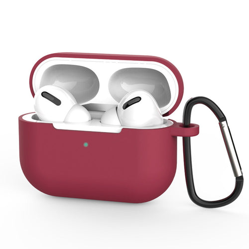 Husa casti pentru AirPods Pro 3, Techsuit Silicone Case Smooth Ultrathin Material Bordeaux