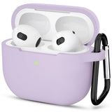 Husa casti pentru AirPods 3, Techsuit Silicone Case Smooth Ultrathin Material, gri