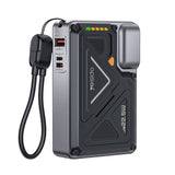 Baterie externa Yesido (YP89), Magnetic, Incarcare rapida, USB, Lightning, Type-C, Integrat Stand, LED Lights, 10000mAh, 22.5W, gri