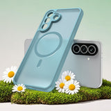Husa pentru Samsung Galaxy A37 5G, Techsuit HaloFrost II MagSafe, verde menta