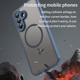 Husa pentru Samsung Galaxy A37 5G, Techsuit HaloFrost II MagSafe, bleumarin
