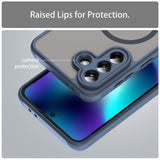 Husa pentru Samsung Galaxy A37 5G, Techsuit HaloFrost II MagSafe, bleumarin