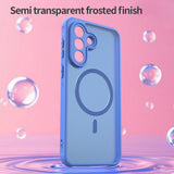Husa pentru Samsung Galaxy A37 5G, Techsuit HaloFrost II MagSafe, albastru