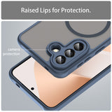 Husa pentru Samsung Galaxy A57 5G, Techsuit HaloFrost II MagSafe, bleumarin