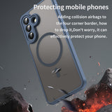 Husa pentru Samsung Galaxy A57 5G, Techsuit HaloFrost II MagSafe, bleumarin
