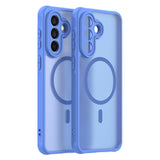 Husa pentru Samsung Galaxy A57 5G, Techsuit HaloFrost II MagSafe, albastru