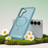 Husa pentru Samsung Galaxy S26 Plus, Techsuit HaloFrost II MagSafe, verde menta