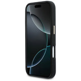 Husa pentru iPhone 17 Pro, Guess Hardcase Resin Logo (GUHCP17L5PS4RGGK), negru