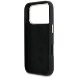 Husa pentru iPhone 17 Pro Max, Guess Hardcase Resin Logo (GUHCP17X5PS4RGGK), negru