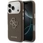 Husa pentru iPhone 17 Pro, Guess Hardcase Resin Logo (GUHCP17L5PS4RGGW), maro