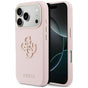 Husa pentru iPhone 17 Pro, Guess Hardcase Resin Logo (GUHCP17L5PS4RGGP), roz