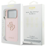 Husa pentru iPhone 17 Pro, Guess Hardcase Resin Logo (GUHCP17L5PS4RGGP), roz
