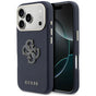 Husa pentru iPhone 17 Pro, Guess Hardcase Resin Logo (GUHCP17L5PS4RGGB), albastru