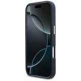 Husa pentru iPhone 17 Pro, Guess Hardcase Resin Logo (GUHCP17L5PS4RGGB), albastru