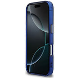 Husa pentru iPhone 17 Pro, Guess IML Peony Dot MagSafe (GUHMP17L5HPOEDB), albastru