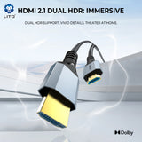 Cablu audio Lito Video Cable HD119 (LD-H11), HDMI to HDMI, 8K@60Hz, Color RGB 4.4:4 HDR, 1.8M, negru