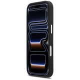 Husa pentru iPhone 17 Pro, Karl Lagerfeld Hardcase Leather K&C Print & Pocket (KLHCP17L6PCSPKCK), negru