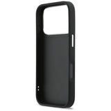 Husa pentru iPhone 17 Pro, Karl Lagerfeld Hardcase Leather K&C Print & Pocket (KLHCP17L6PCSPKCK), negru