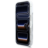 Husa pentru iPhone 17 Pro, Karl Lagerfeld Glitter Karl Script Logo MagSafe (KLHMP17L6LKSCAMT), transparenta