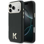 Husa pentru iPhone 17 Pro Max, Karl Lagerfeld Hardcase Leather Khead Logo MagSafe (KLHMP17X5PGFKHGK), negru