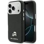 Husa pentru iPhone 17 Pro Max, Karl Lagerfeld Hardcase Leather K&C Head Pin MagSafe (KLHMP17X6PFKCLK), negru