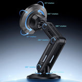Suport auto Yesido cu Incarcare Wireless (C317), pentru Bord / Grila ventilatie, N52 Magnets, 15W, Type-C, negru