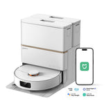 Aspirator Portabil Deerma Robot Aspirator (X80), Dry & Wet Cleaning, 15000Pa, Self-Service, Laser Sensor, Carpet Boost