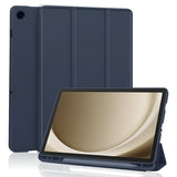 Husa tableta pentru Samsung Galaxy Tab A9 Plus, Techsuit Flex Trifold (cu Pencil Holder), bleumarin
