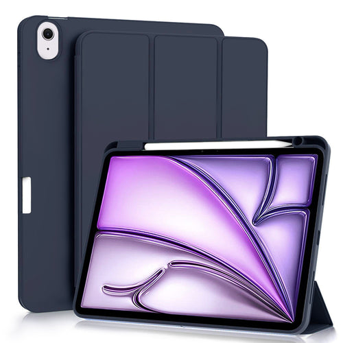 Husa tableta pentru iPad Air 11 (2024), Techsuit Flex Trifold (cu Pencil Holder), bleumarin