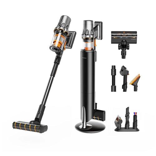 Aspirator Portabil Deerma Cordless Aspirator (T50W Station), 27000Pa, 600W, 2500mAh, Hepa, Cyclone Technology
