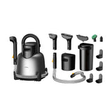 Deerma Steam Cleaner (BY700 S), 13000Pa, 1700W, High Temperature, 3 Modes, 5 Brush Heads, 6D Wash, Self-Cleaning, Negru
