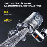 Deerma Faucet Water Filter (LT01), Dual Filtration, 2x Water Modes, Bacteria-Free, Air-phase Pressurized Flow, 720°, Gri