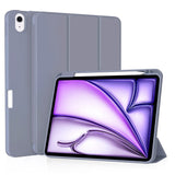 Husa tableta pentru iPad Air 11 (2024), Techsuit Flex Trifold (cu Pencil Holder), gri