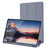 Husa tableta pentru Samsung Galaxy Tab S6 Lite 10.4 P610/P615, Techsuit Flex Trifold (cu Pencil Holder), gri