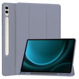 Husa tableta pentru Samsung Galaxy Tab S9 FE Plus, Techsuit Flex Trifold (cu Pencil Holder), mov