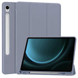 Husa tableta pentru Samsung Galaxy Tab S9, Techsuit Flex Trifold (cu Pencil Holder), gri