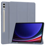 Husa tableta pentru Samsung Galaxy Tab S9 Plus, Techsuit Flex Trifold (cu Pencil Holder), gri