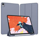 Husa tableta pentru iPad Pro 12.9 2021, Techsuit Flex Trifold (cu Pencil Holder), gri