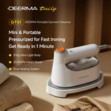 Deerma Handheld Garment Steamer (GT01), portabil, 180°C Steam, Ergonomic Handle, 1200W, 25000Pa, Ceramic Panel, Alb