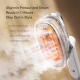 Deerma Handheld Garment Steamer (GT01), portabil, 180°C Steam, Ergonomic Handle, 1200W, 25000Pa, Ceramic Panel, Alb